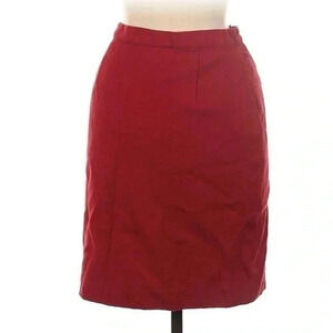 Vintage Giorgio Sant’Angelo | Timeless Red Pure Wool Classic Pencil Skirt Size 8